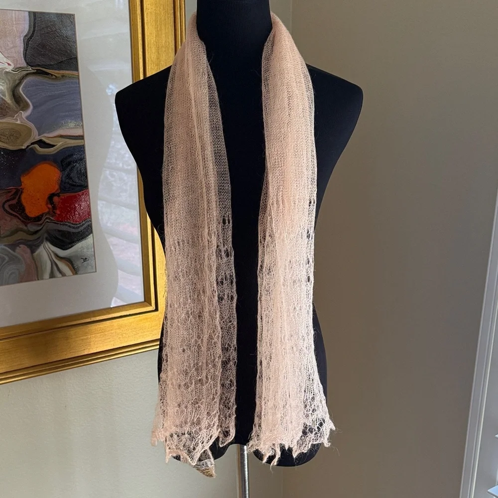 Vintage B Altman Mohair Scarf Made in England